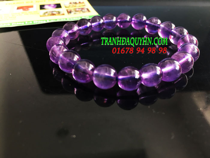 vòng tay đá thạch anh tím 8 ly